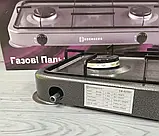 Плита газова настільна двоконфоркова Таганок Edenberg EB-62302 під балонний газ для дому, дави R_1577, фото 3