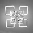 Світлодіодна люстра золото 190 Вт на пульті д/у з діммером і підсвічуванням основи колір каркасу сірий D-9171/4+4GR LED  3color, фото 2