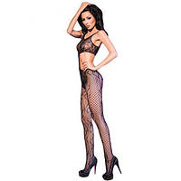 Откровенно смелый черный комбинезон 18+