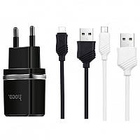 СЗУ Hoco C12 Charger + Cable (Micro) 2.4A 2USB MAS