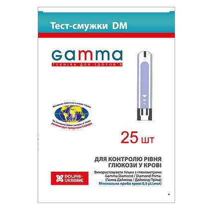 Тест-смужки Gamma DM, 25 шт.