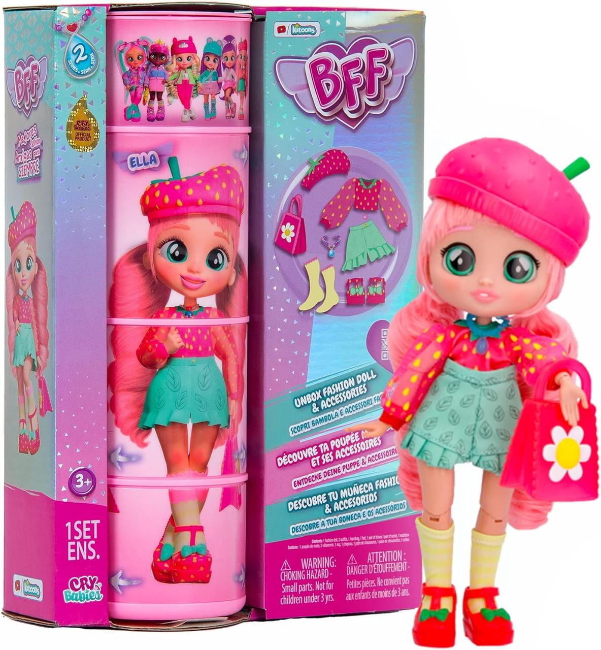 Лялька Cry Babies BFF Ella Fashion Doll Край Бебіс Елла Плакса новинка!