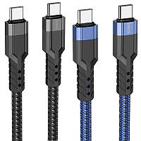 Дата кабель Hoco U110 charging data sync Type-C to Type-C 60W (1.2 m) BAN