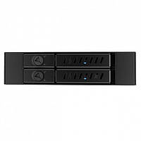 Отсек для накопителя CHIEFTEC Backplane CMR-225, 2x2.5" HDD/SSD,1x3.5" EXT Slot,SATA,черный,RETAIL