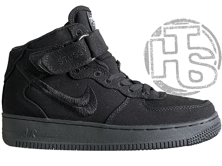 Чоловічі кросівки Nike Air Force 1 Mid Stussy Black ALL09944, фото 1