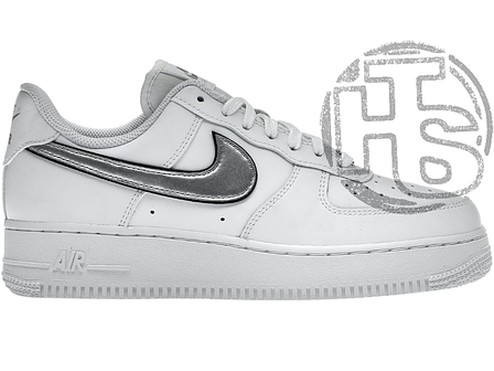 Чоловічі кросівки Nike Air Force 1 Low 07 Essential White Metallic Silver DD1523-100, фото 1