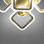 Світлодіодна люстра 65 Вт на пульті д/у з діммером і підсвічуванням основи колір каркасу бронза D-MX3511/4+1S BR LED 3color dimmer, фото 2