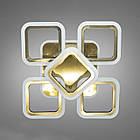 Світлодіодна люстра 65 Вт на пульті д/у з діммером і підсвічуванням основи колір каркасу бронза D-MX3511/4+1S BR LED 3color dimmer, фото 4