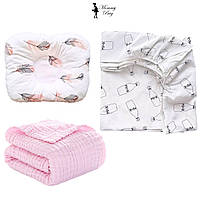 Постельное белье в детскую кроватку Набор 3в1 RoyalBaby №6 Детская постель для новорожденных комплект