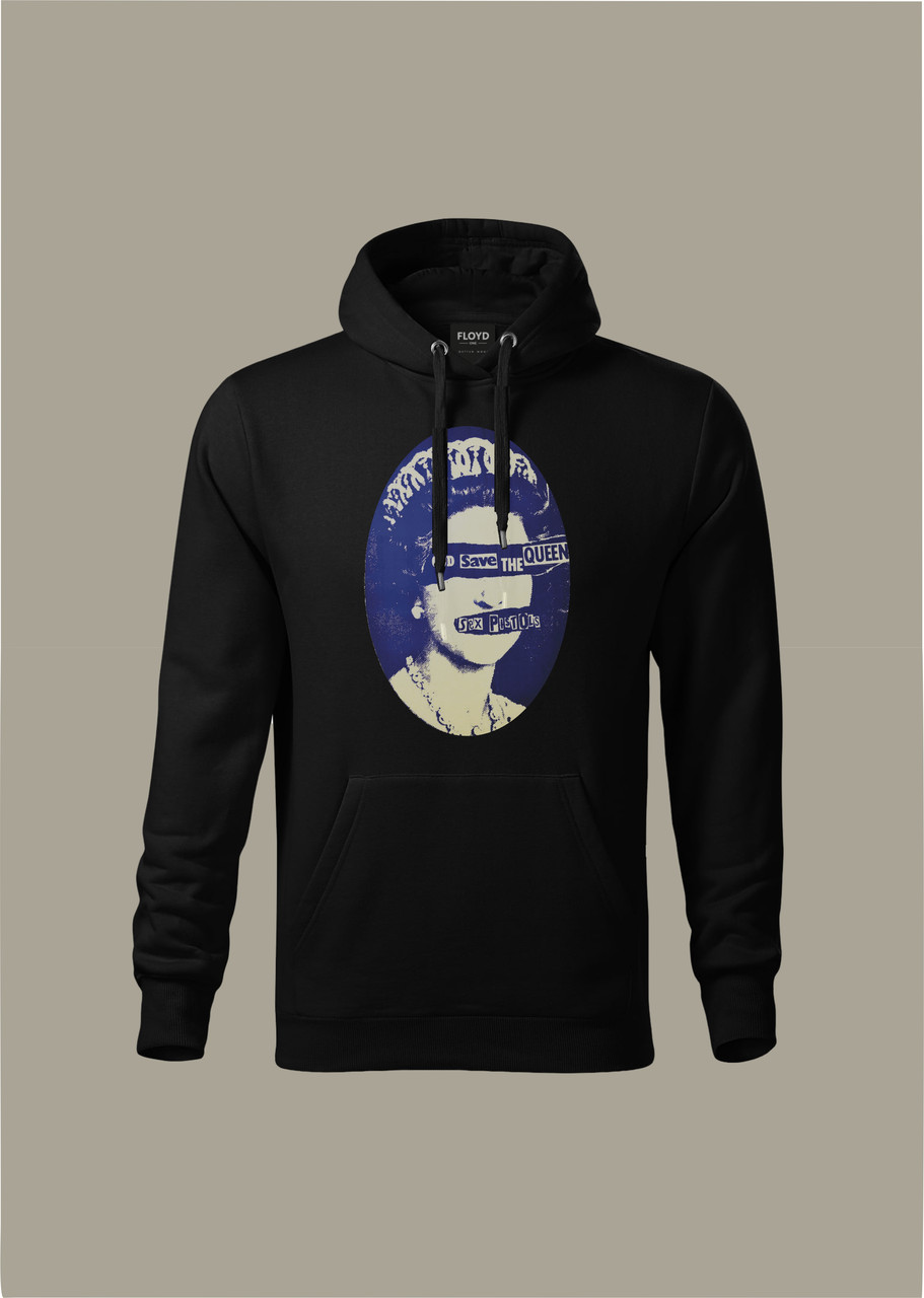 Худі YOUstyle God Save the Queen, «Боже, бережи королеву» Sex Pistols 0353_H Black