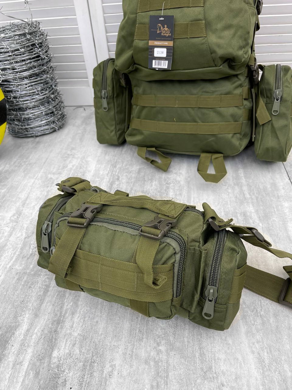 Рюкзак модульный олива 55л,тактический военный рюкзак олива - фото 2 - id-p1963698375