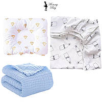 Постельное белье в детскую кроватку Набор 3в1 RoyalBaby №1 Детская постель для новорожденных комплект