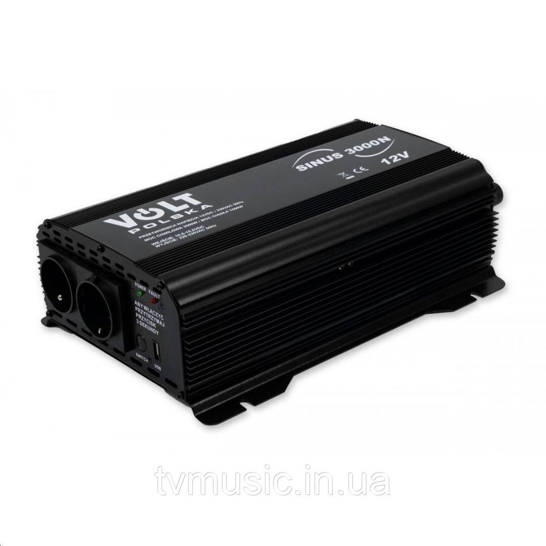 Перетворювач напруги Volt Polska SINUS 3000 N 12V/230V 1500/3000W, фото 1