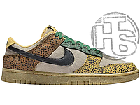 Женские кроссовки Nike Dunk Low Safari Brown White Orange DX2654-200