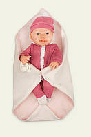 Пупсик детская кукла пупс в одеяле с пустышкой в подарочной коробке 38 см 8303