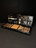 Набір шампурів у кейсі "Борсук" шашличний набір, набір шампурів, подарунок чоловікові, подарунок чоловікові