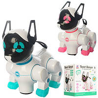 Робот-собака детская игрушка 8201A на батарейках 2 цвета свет звук