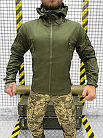 Мужская демисезонная куртка SoftShel олива , мужская куртка олива на осень армейская куртка хаки