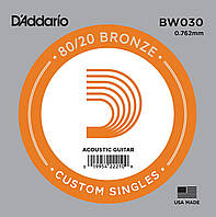 Струна D'Addario BW030 80 20 Bronze.030 VK, код: 6839107