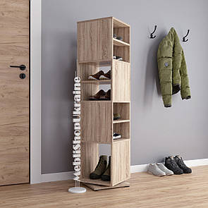 Стелаж з обертовим механізмом знизу