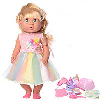 Кукла Сладкая Малышка 40 см для девочки интерактивная с аксессуарами и звуковыми эффектами Baby 318016D-C23