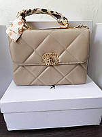 Жіноча сумка Chanel Bag Beige 26*20*12