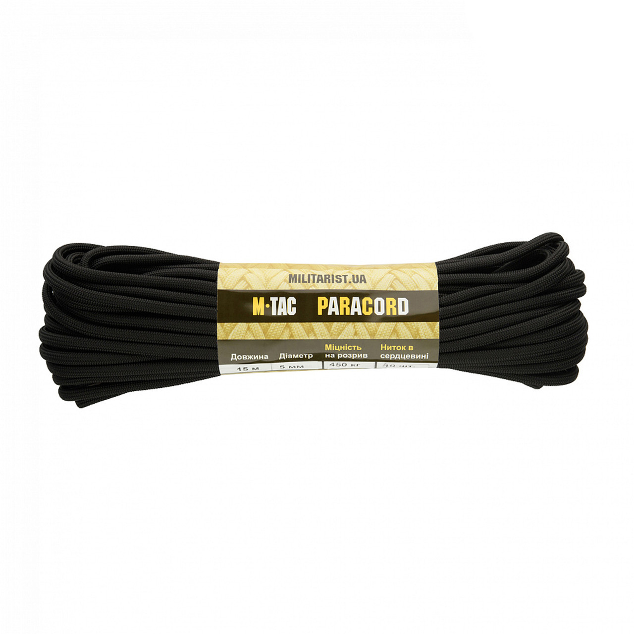 M-Tac паракорд PowerCord1000 Black 15м