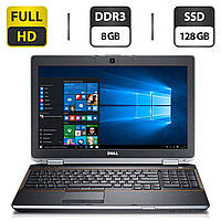 Ноутбук Dell Latitude E6520/15.6"/Core i5 2 ядра 2.6GHz/ 8 GB DDR3 / 128 GB SSD / HD Graphics 3000 / WebCam