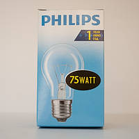 Лампа накаливания А55 75Вт E27 прозрачная Philips (16001404)