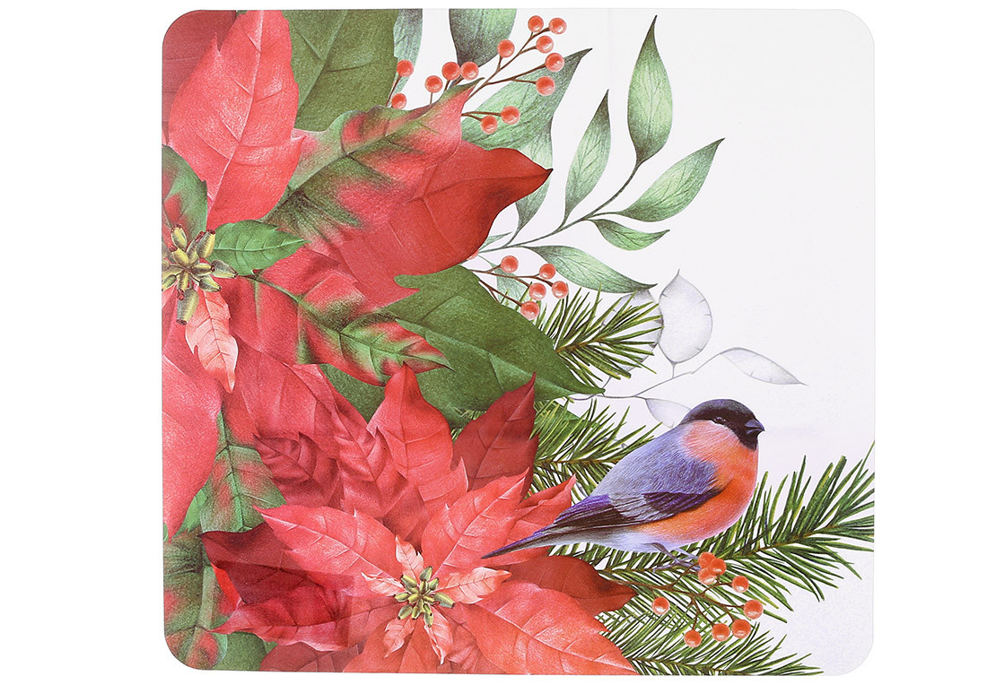 Серветка сервірувальна (плейсмат) Happy holidays 30*28см 445-112 - 12 шт УПАКОВКА ТОВАР ВІД Оновлення!