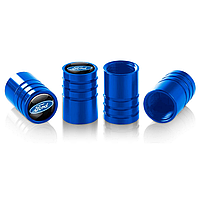 Захисні ковпачки на ніпель із лого Ford Alitek Long Blue Форд — 4 шт.