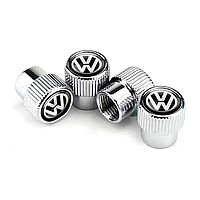 Ковпачки на ніпель для Volkswagen Alitek Premium Style Silver Фольксваген (4 шт.)