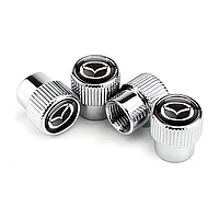 Ковпачки на ніпель для Мазда Alitek Premium Style Silver Mazda (4 шт.)