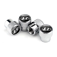 Ковпачки на ніпель для Хюндай Alitek Premium Style Silver Hyundai (4 шт.)