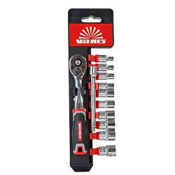 Набір головок торцевих з тріскачкою 1/4″ Vitals Master tp