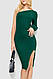 Плаття в'язане, колір зелений, 204R174, фото 2