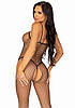 Бодістокінг Leg Avenue Suspender Bodystocking One size Black, велика сітка, доступ, фото 7