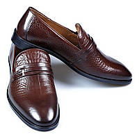 Чоловічі туфлі лофери Крістофер TANNER 45 Коричневі GS, код: 2630974
