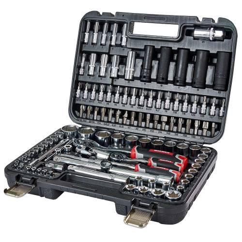 Набір головок торцевих 1/4″ та 1/2″ 111 предметів Vitals Master Impact + Superlock tp, фото 1