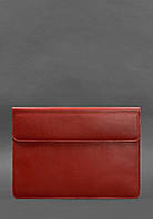 Кожаный чехол-конверт на магнитах для MacBook 13 Красный BlankNote GS, код: 8131866