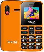 Мобильный телефон Sigma mobile Comfort 50 HIT2020 Orange "бабушкофон", 2 Sim, дисплей 1.77" цветной (128x160),