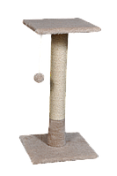 Когтеточка (дряпка) Мур-Мяу Лидер в джутовой веревке Бежевая GS, код: 5866141