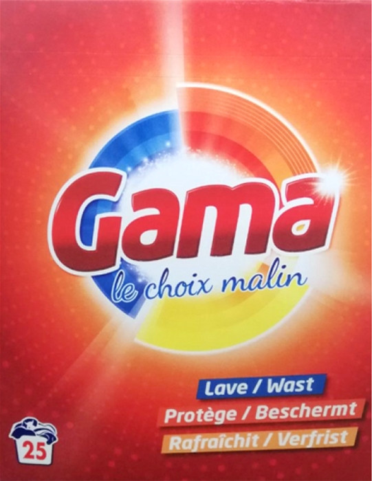 Порошок для прання універсальний Gama 8435495806165 1.625 кг артикул 4549477