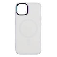 Чехол TPU Foggy with Magsafe Apple Iphone 14 Pro Max White GS, код: 8150505