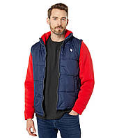 Куртка U.S. POLO Vest with Zip Sleeve Engine Red, оригінал. Доставка від 14 днів