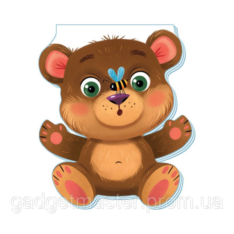 Детская книжка Забавные лапки: Медвежонок Ранок 340015 на украинском языке GS, код: 8029654 - фото 1 - id-p1964054921