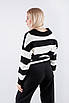 Жіночий джемпер-поло в чорно-білий 62003 (2000000115016), фото 3