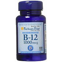 Метилкобаламин Puritan's Pride Vitamin B-12, Timed Release Caplets 1000 mcg 100 Tabs CS, код: 7518947