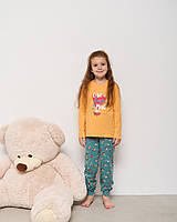 Подростковая пижама на девочку Чашки 95185, Желтый, Рост 128-134 (8-9 лет)