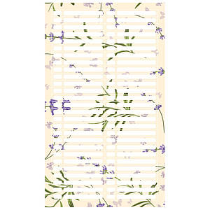 Наліпки на тіпси (стікери), Lavander, 1 лист/54 Наліпки